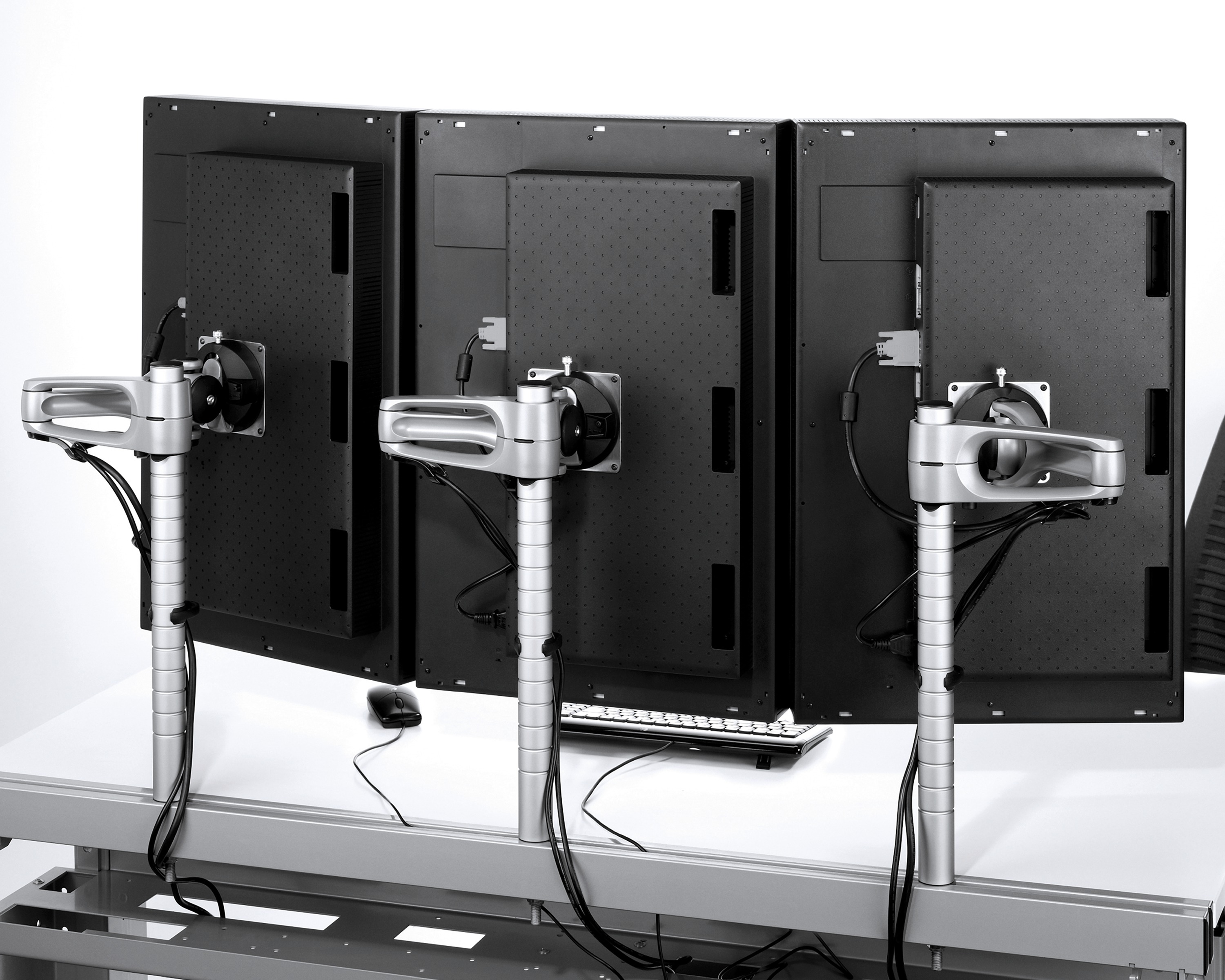 办公辅件|显示器支架|办公家具|设计师家具|Wishbone 台面显示屏（立柱）支架